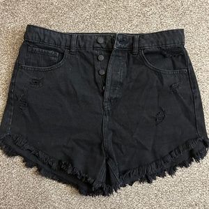 Wild Fable High Waisted Black Jean Shorts